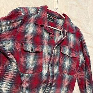 Haley Red and Blue Plaid Button-Up Shirt